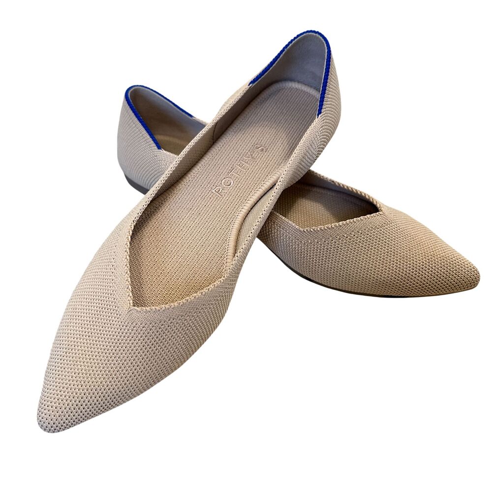 Rothys The Point Size 8 Beige Excellent Condition… - image 1